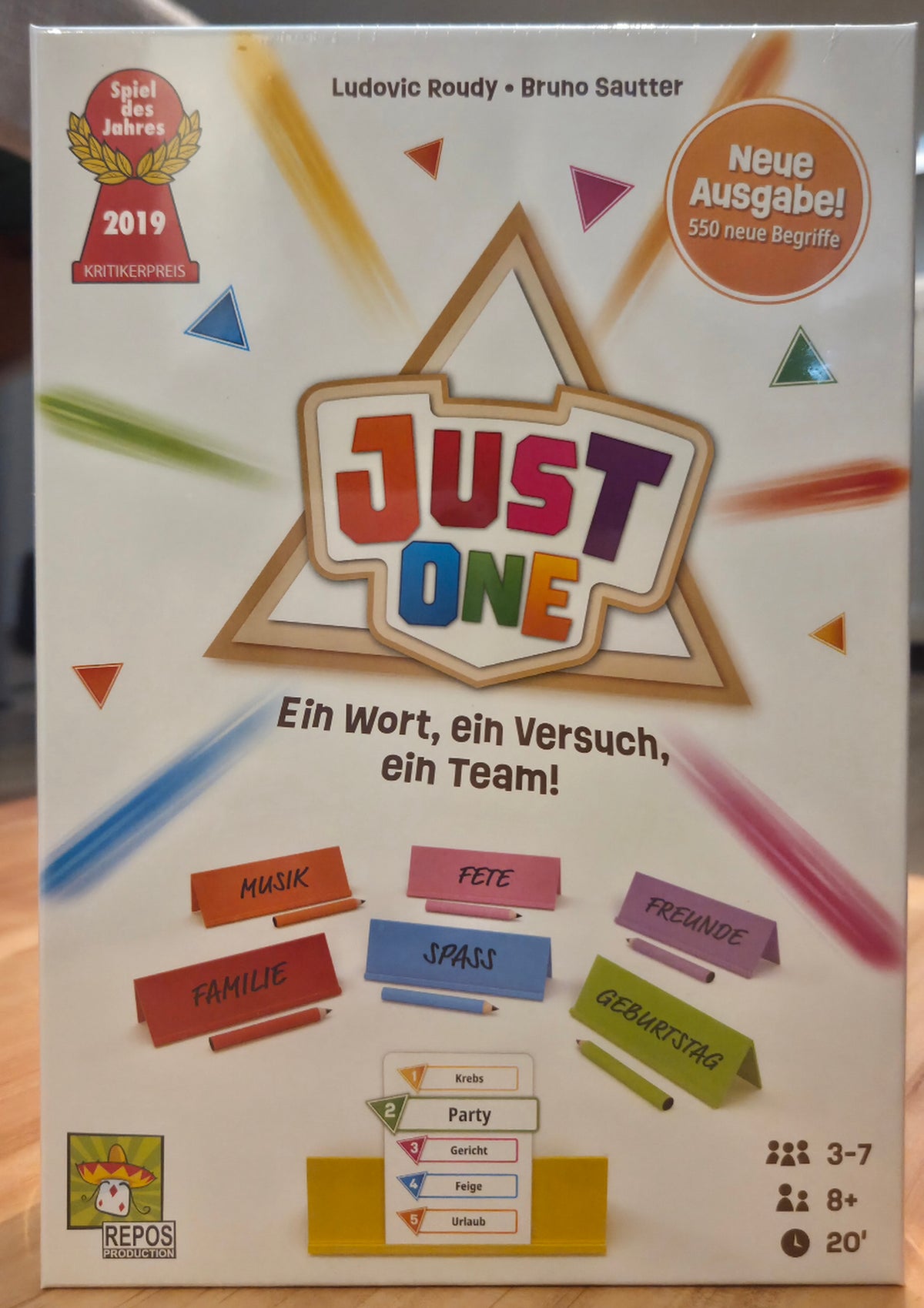 Just One - Neue Ausgabe 2025 - Gesellschaftsspiel - Spiel des Jahres 2019