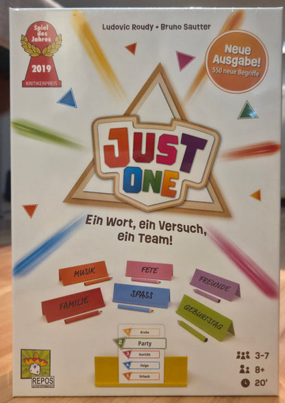 Just One - Neue Ausgabe 2025 - Gesellschaftsspiel - Spiel des Jahres 2019