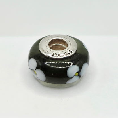 Original Pandora Murano Glas weisse Blume 790604