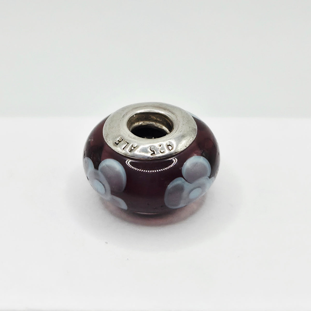 Original Pandora Murano Glas Blume Lila 790643