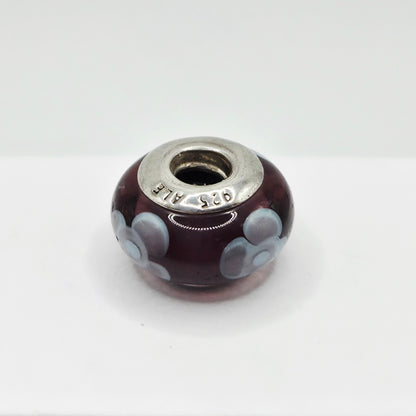 Original Pandora Murano Glas Blume Lila 790643