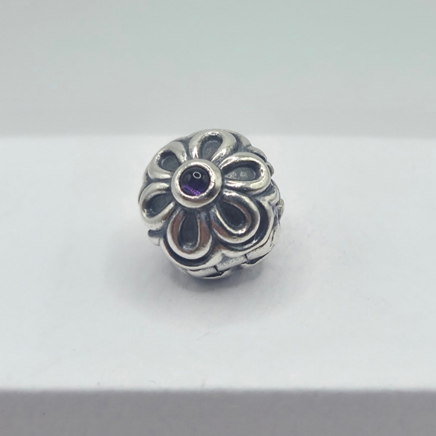 Orignal Pandora Clip Amethyst Blume 790953AM