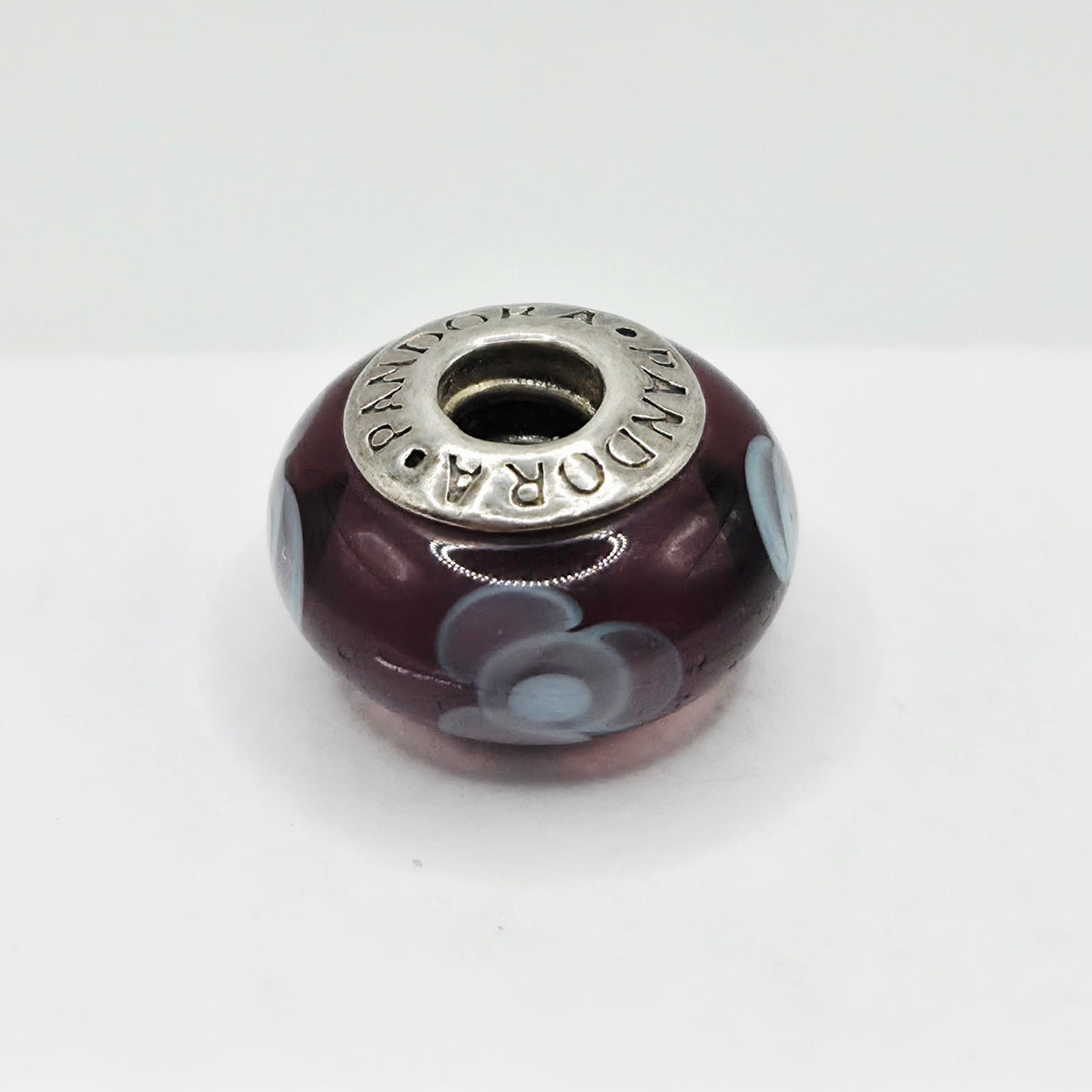 Original Pandora Murano Glas Blume Lila 790643