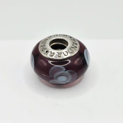 Original Pandora Murano Glas Blume Lila 790643