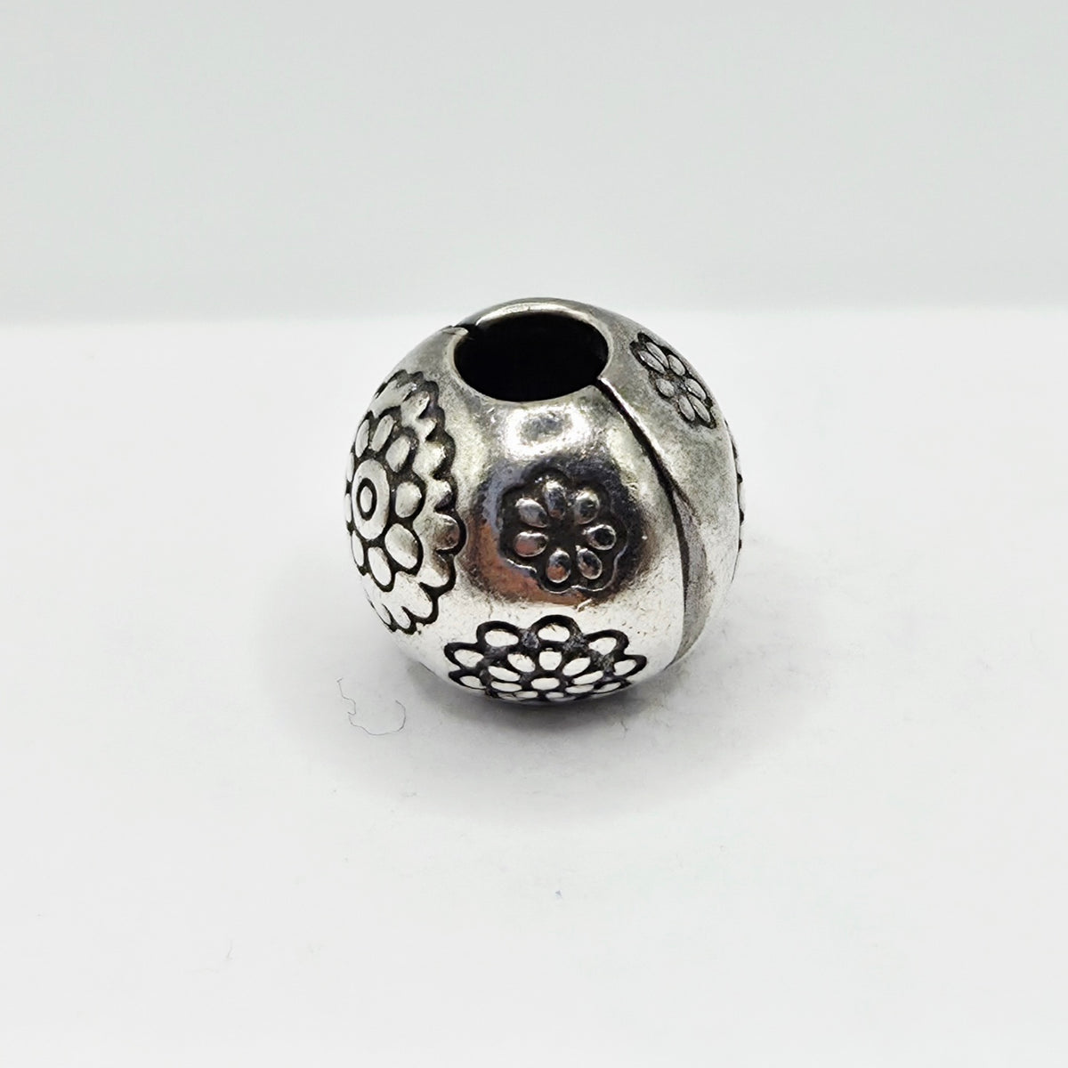 Original Pandora Clip Rhodium Mitternachtsblume 791009BR
