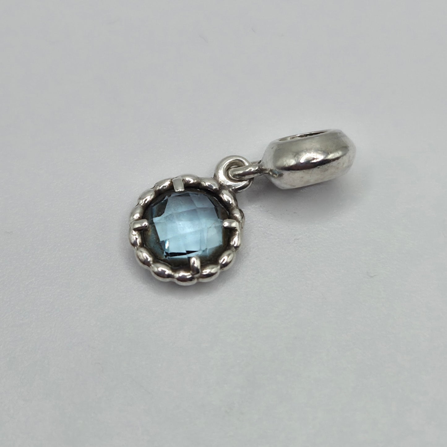 Original Pandora Anhänger blauer Topas 791021BTP