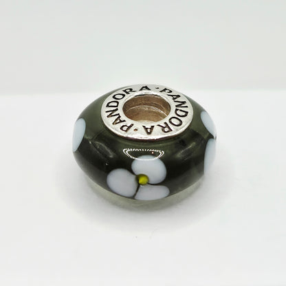 Original Pandora Murano Glas weisse Blume 790604