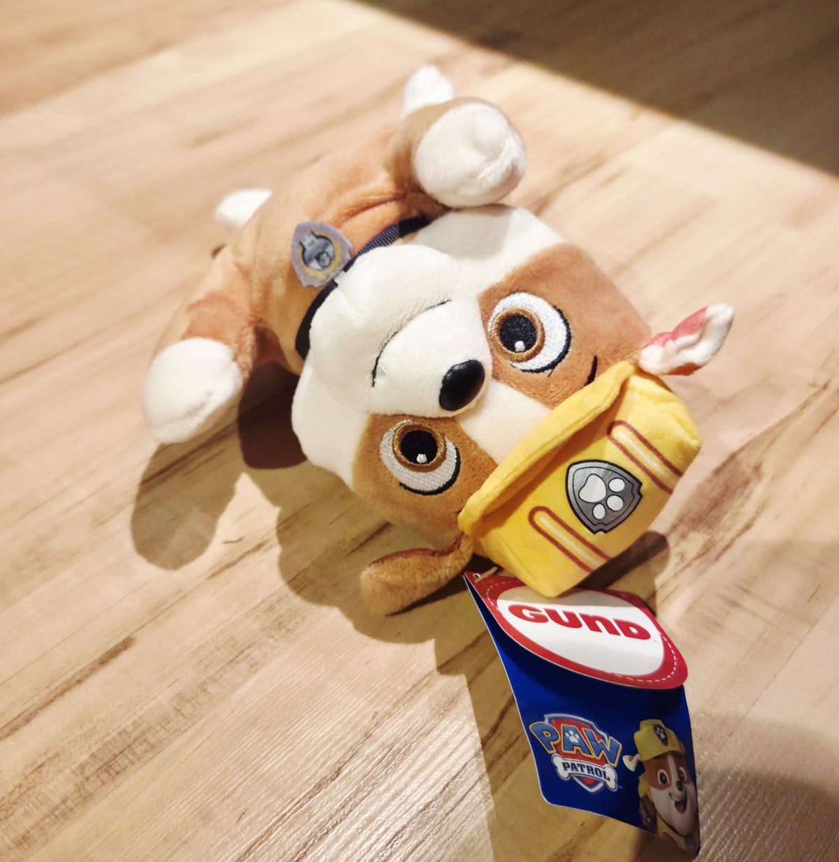 Paw Patrol Rubble Von Gund 15 Cm Mit Gelbem Helm